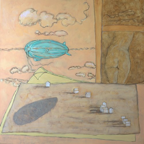 Blimp - 120x120 - huile sur toile